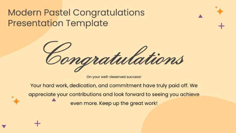 Modern Pastel Congratulations Presentation Template & Google Slides Theme