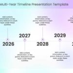 Modern Pastel Multi Year Timeline Presentation Template & Google Slides Theme