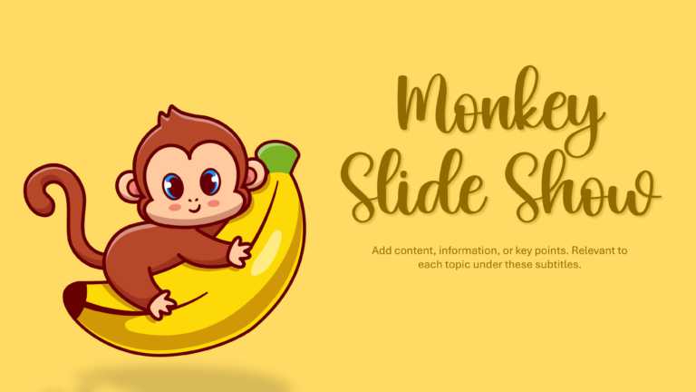 Monkey Slide Template