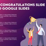 Purple Congratulations Slide For PPT And Google Slides Theme