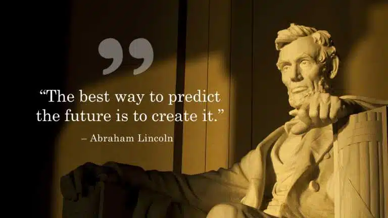 Abraham Lincoln Quote Slide PowerPoint Template