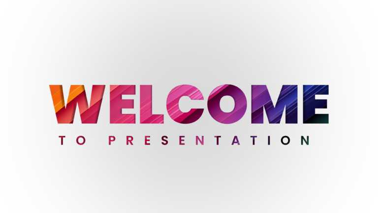 Animated Gradient Welcome Presentation Template