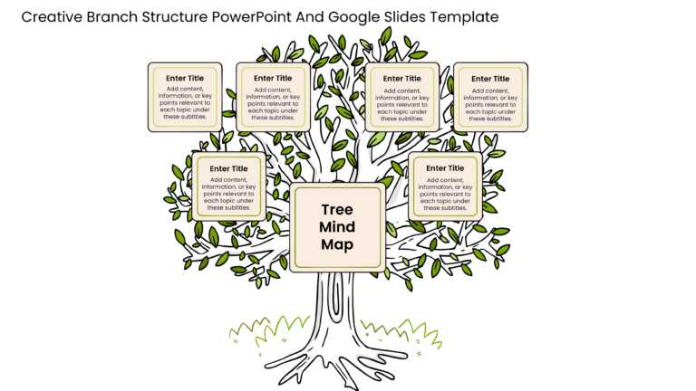 Structured Slides Example Creative Branch Structure PowerPoint And Google Slides Template