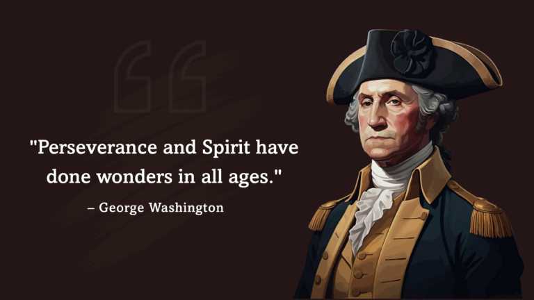 George Washington Quote Slide PowerPoint Template