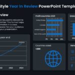 Infographic Style Year in Review PowerPoint Template & Google Slides Theme