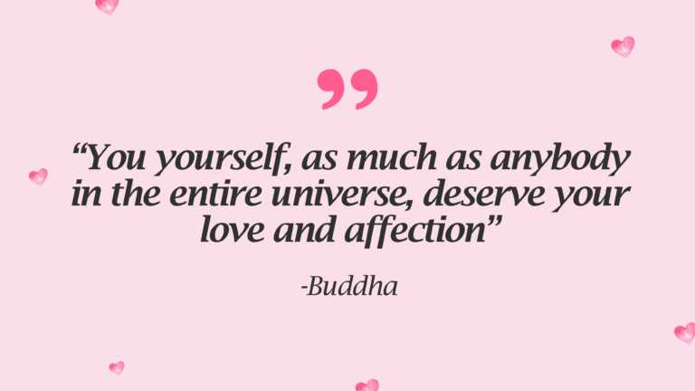 Minimalist Buddha Self Love Quote Slide