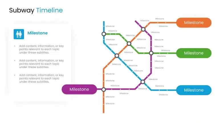 Subway Timeline PowerPoint Template