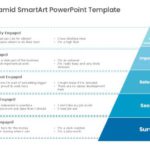 Blue Tiered Pyramid SmartArt PowerPoint Template & Google Slides Theme