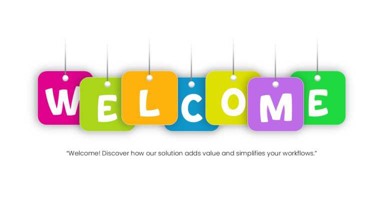 Colorful Welcome Slide