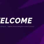 Purple Gradient Welcome Slide & Google Slides Theme