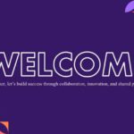 Purple Mosaic Welcome Slide & Google Slides Theme