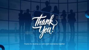 Modern Thank You Slide