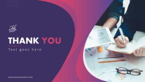 Professional Thank You Slide For Data Driven Presentations