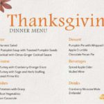 Thanksgiving Dinner Menu Template For PowerPoint & Google Slides Theme