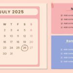 Free 2025 July Calendar Slide Template & Google Slides Theme