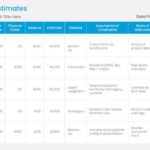 Task Cost Analysis Table Presentation Template & Google Slides Theme