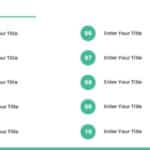 10 Steps Teal Circle Agenda Presentation Template & Google Slides Theme