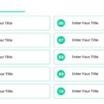 10 Steps Teal Numbered Agenda Presentation Template & Google Slides Theme