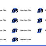 11 Steps Blue Numbered Highlight Agenda Presentation Template & Google Slides Theme