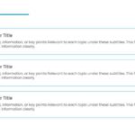 3 Steps Blue Numbered Agenda Powerpoint Template & Google Slides Theme