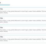 4 Steps Blue Boxed Agenda Slide Template & Google Slides Theme