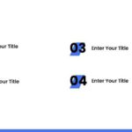 4 Steps Blue Number Highlight Agenda Powerpoint Template & Google Slides Theme