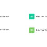 4 Steps Blue and Green Box Agenda Presentation Template & Google Slides Theme