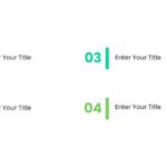 4 Steps Blue and Green Vertical Agenda Powerpoint Template & Google Slides Theme