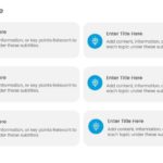 6 Steps Blue Icon Grid Agenda Presentation Template & Google Slides Theme