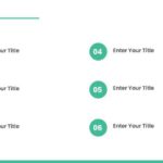 6 Steps Teal Circular Highlight Agenda Slide Template & Google Slides Theme