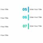 7 Steps Blue and Teal Numbered Agenda Presentation Template & Google Slides Theme