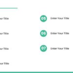 7 Steps Teal Circular Number Agenda Slide Template & Google Slides Theme