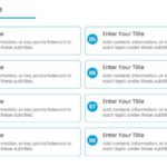 8 Steps Blue Numbered Box Agenda Powerpoint Template & Google Slides Theme