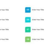 8 Steps Blue and Green Numbered Agenda Powerpoint Template & Google Slides Theme