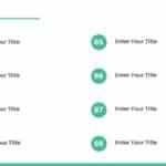8 Steps Teal Circular Number Agenda Slide Template & Google Slides Theme