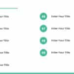 9 Steps Teal Circle Agenda Powerpoint Template & Google Slides Theme