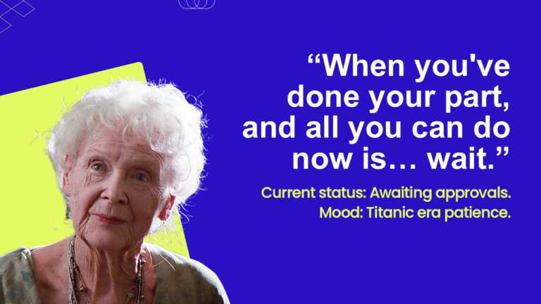 Funny Project Hold Status Meme For Business Slides