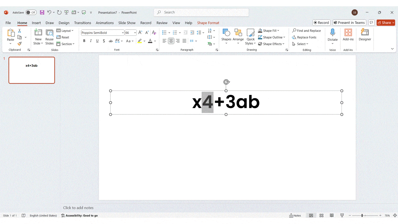 How to Add a Superscript in PowerPoint