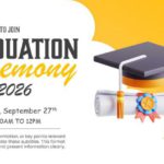 3D Graduation Cap Announcement Slide & Google Slides Theme