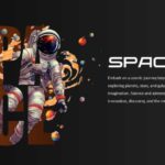 Animated Space Presentation Background & Google Slides Theme