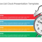 Colorful Arrow List Clock Presentation Template & Google Slides Theme