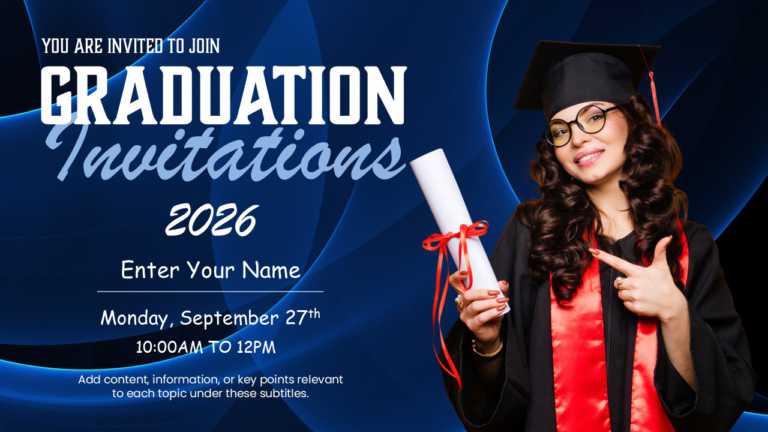 Graduation Celebration Announcement Slide