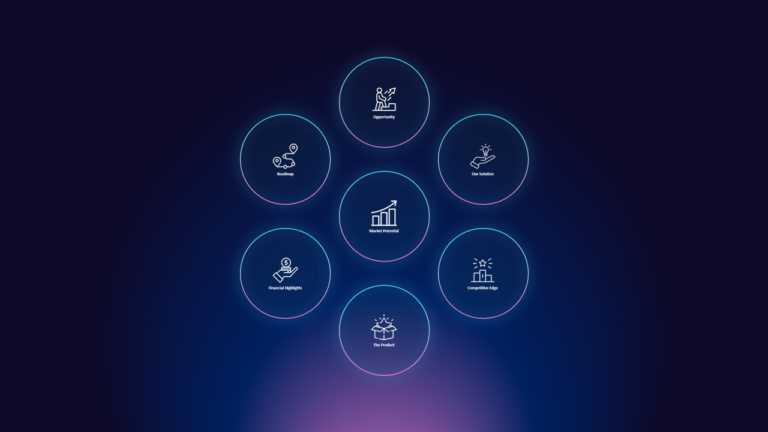 Seven Circle Infographic With Slide Zoom Animation