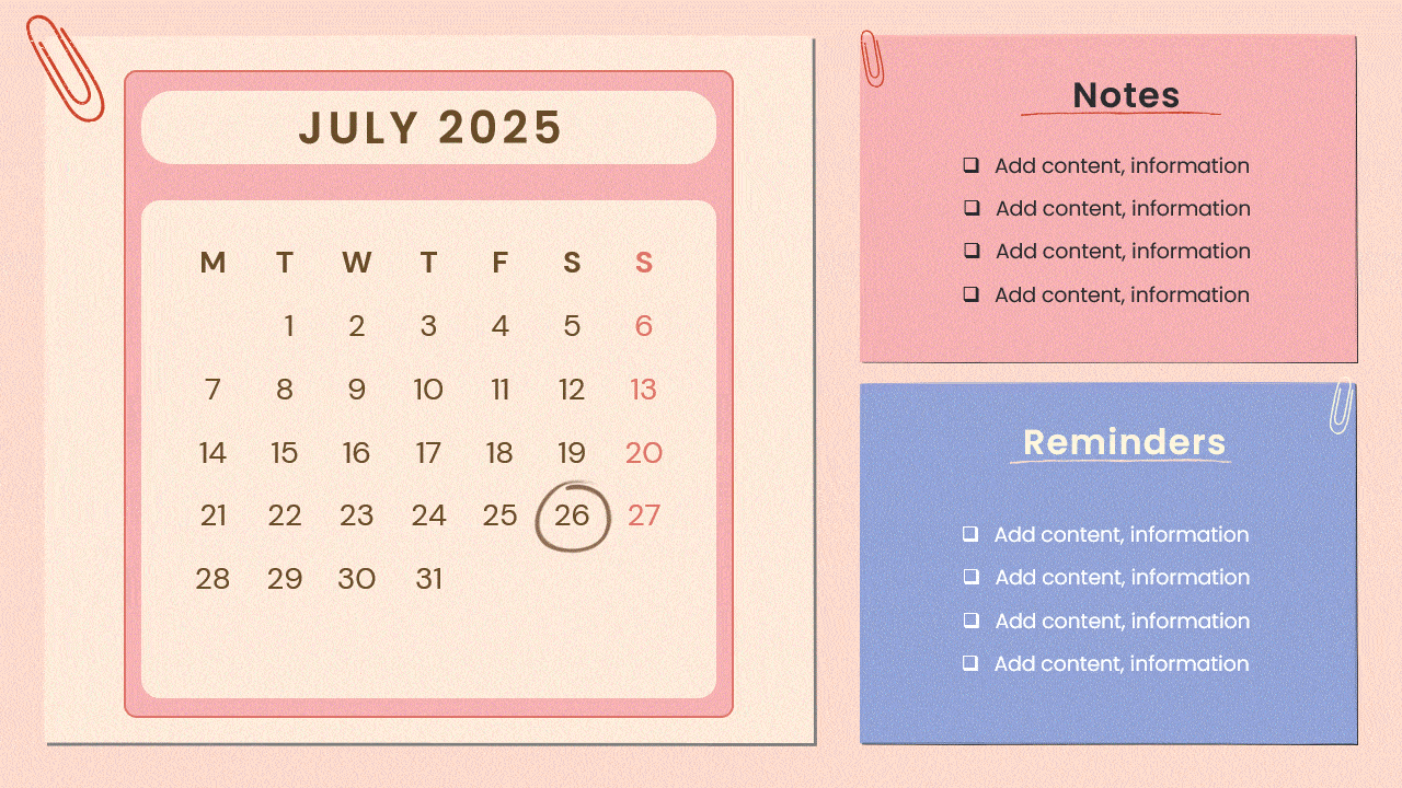 Get These Calendar PowerPoint and Google Slides for Your Next Presentation