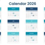 2026 Monthly Calendar With Event Highlights Presentation Template & Google Slides Theme