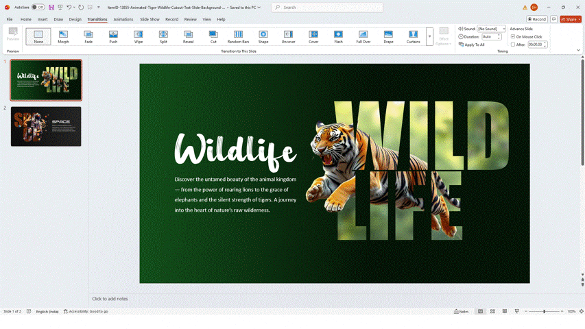 How to Add Morph Transition in PowerPoint