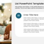 1 Steps Numbered List Presentation Template & Google Slides Theme