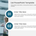 2 Steps Executive Meeting List PPT Template & Google Slides Theme