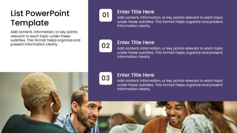 3 Steps Discussion List PPT Template & Google Slides Theme