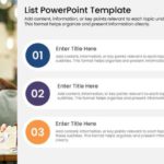 3 Steps Numbered List Presentation Template & Google Slides Theme